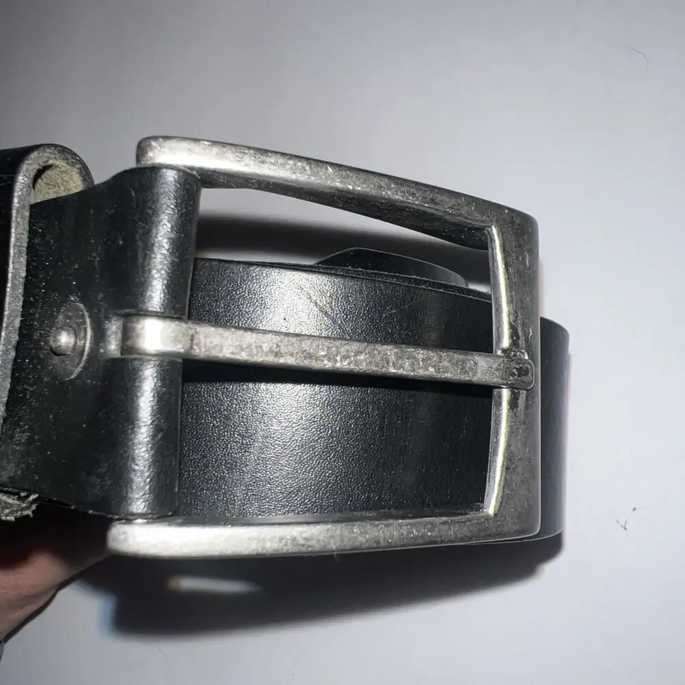 LEVI'S Mens Belt BLACK GENUINE LEATHER SIZE XL 40